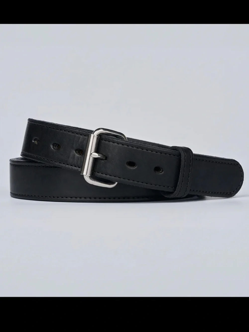 Hanks Belts Men’s Steel Core Heavy Duty Black Leather Belt Size 42